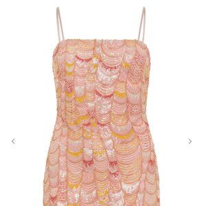 12th Tribe Emmy Pink Mermaid Mini Dress